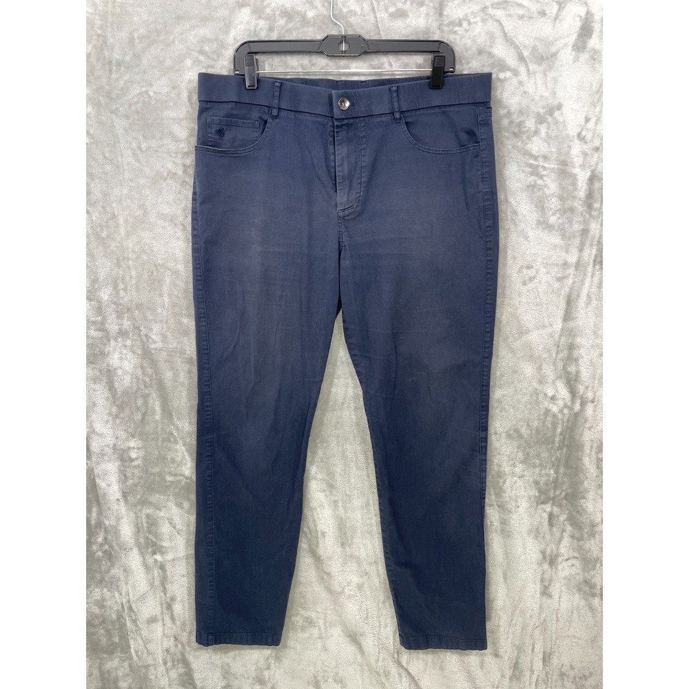 Greyson Pants Mens 36x32 Chino Golf Casual Performance Navy   SOME FADING!